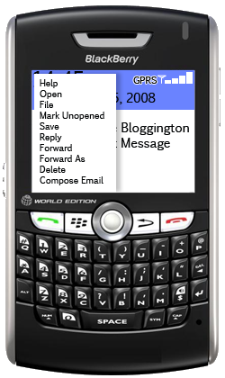 blackberry menu inbox