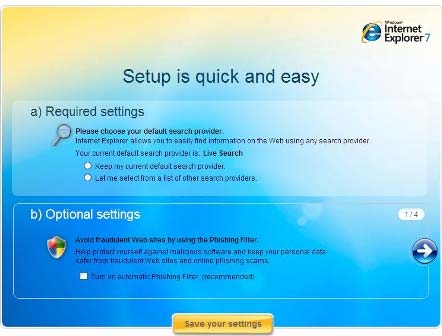 IE7 setup 2