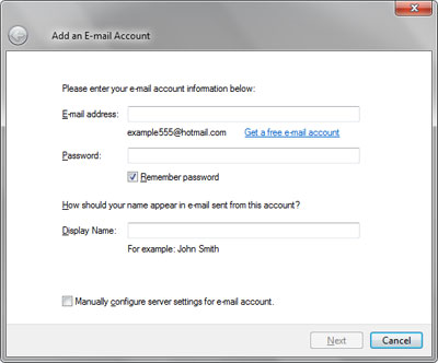 live mail step 1
