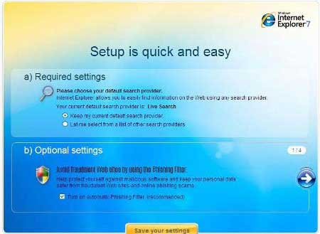 IE7 setup 3